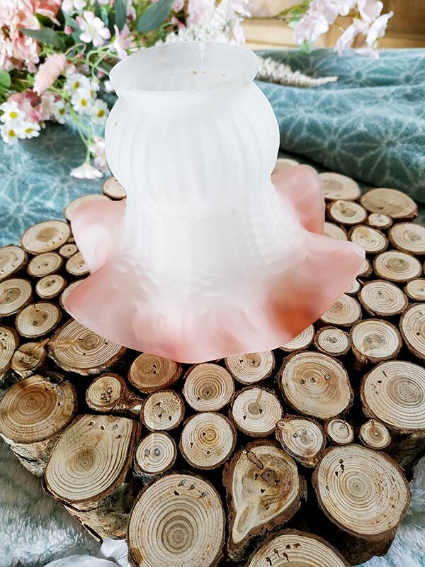 Opaline lampshade pink petticoat