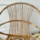 Pair of vintage rattan armchairs