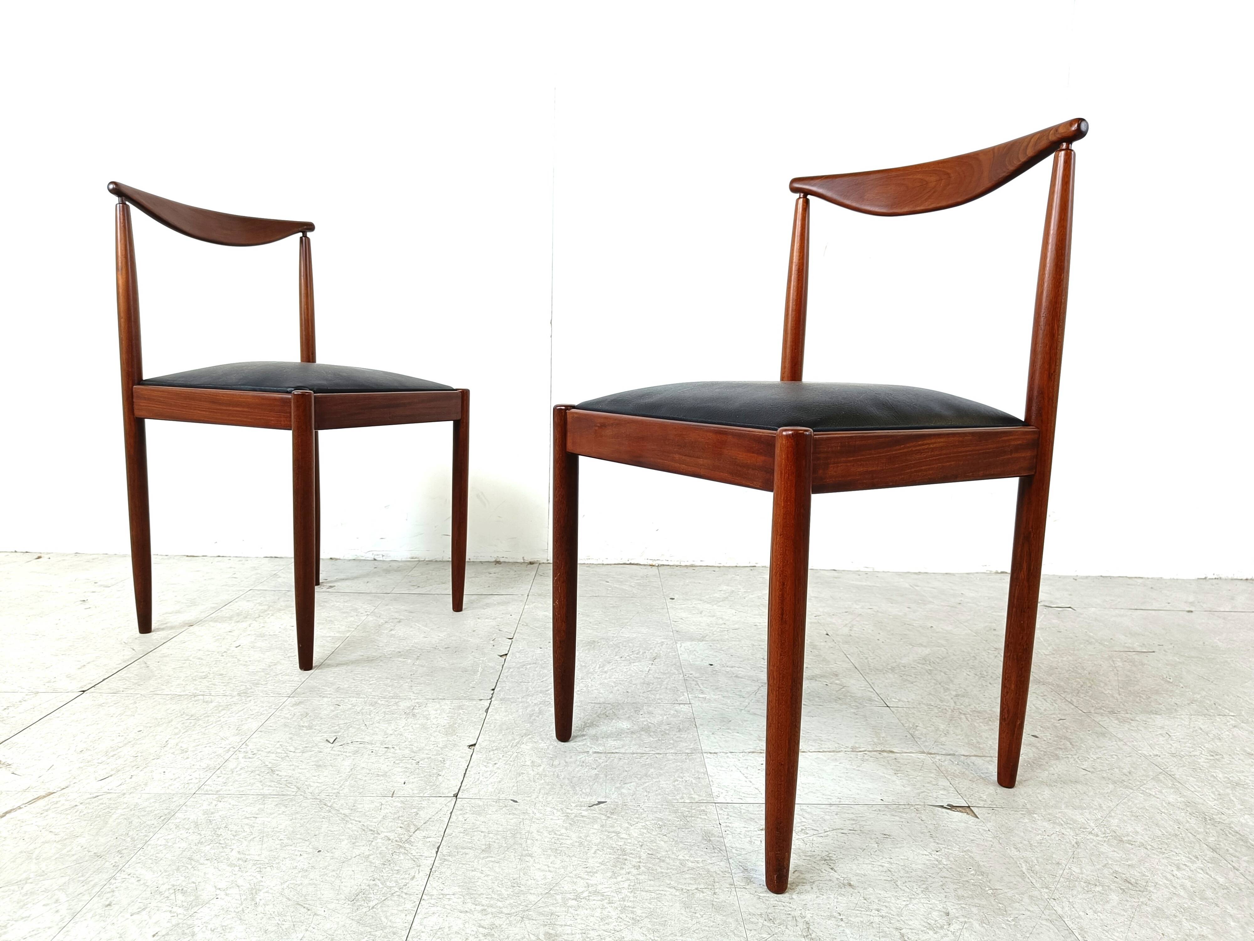 Mid century scandinavian dining chairs, 1960s