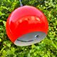 Orange metal eye ball pendant light by LITA vintage 1970