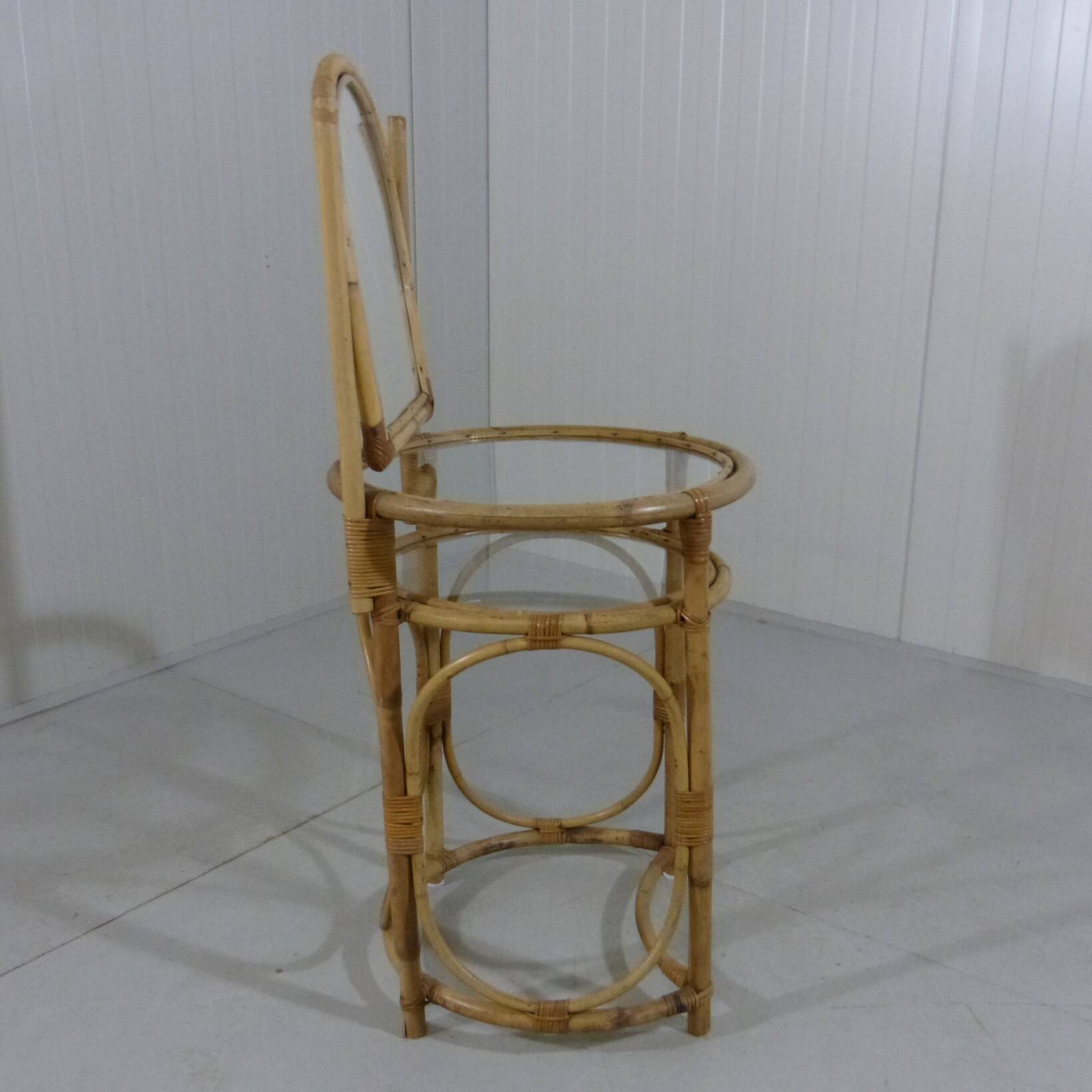 Vintage rattan dressing table 1970's