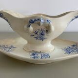 Pexonne ironstone sauceboat, Aubépine model