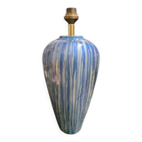 Blue ceramic table lamp base