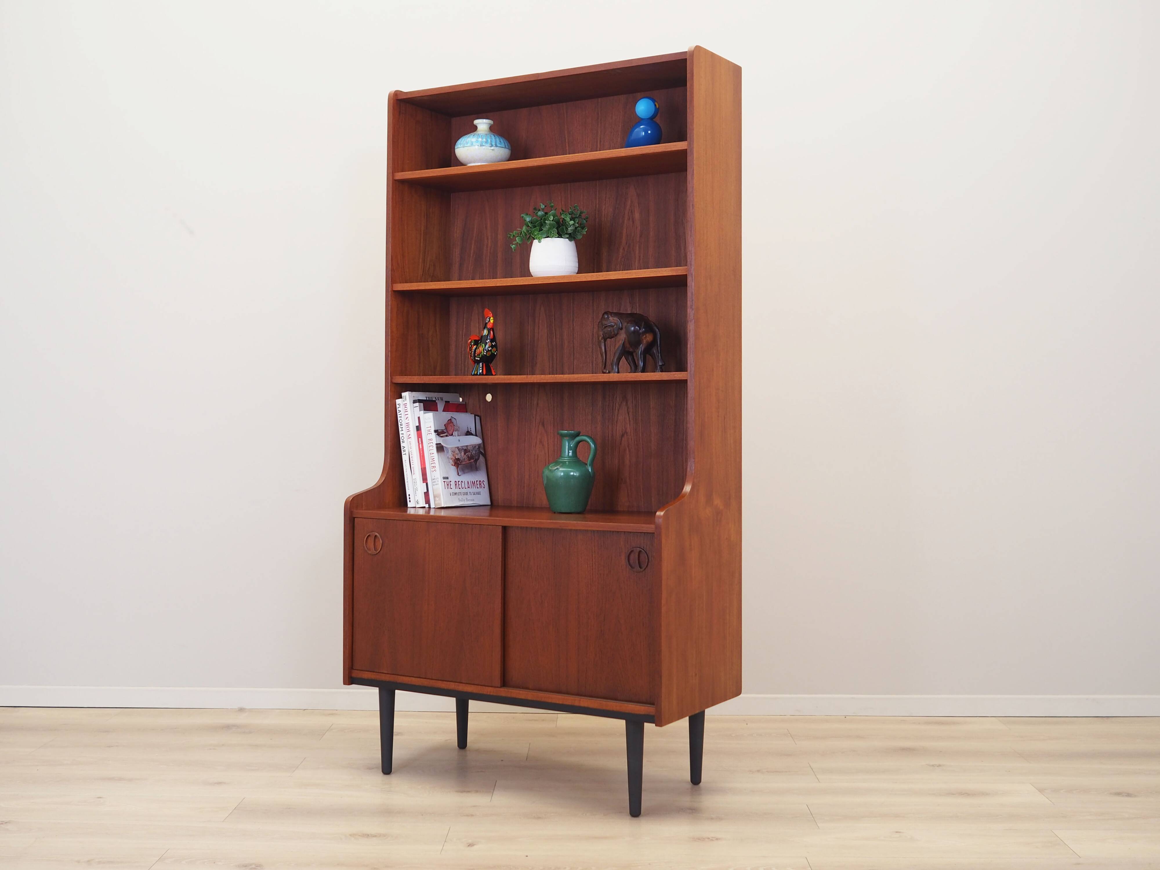 Teak bookcase, Danish design, 1970s, production: Denmark
