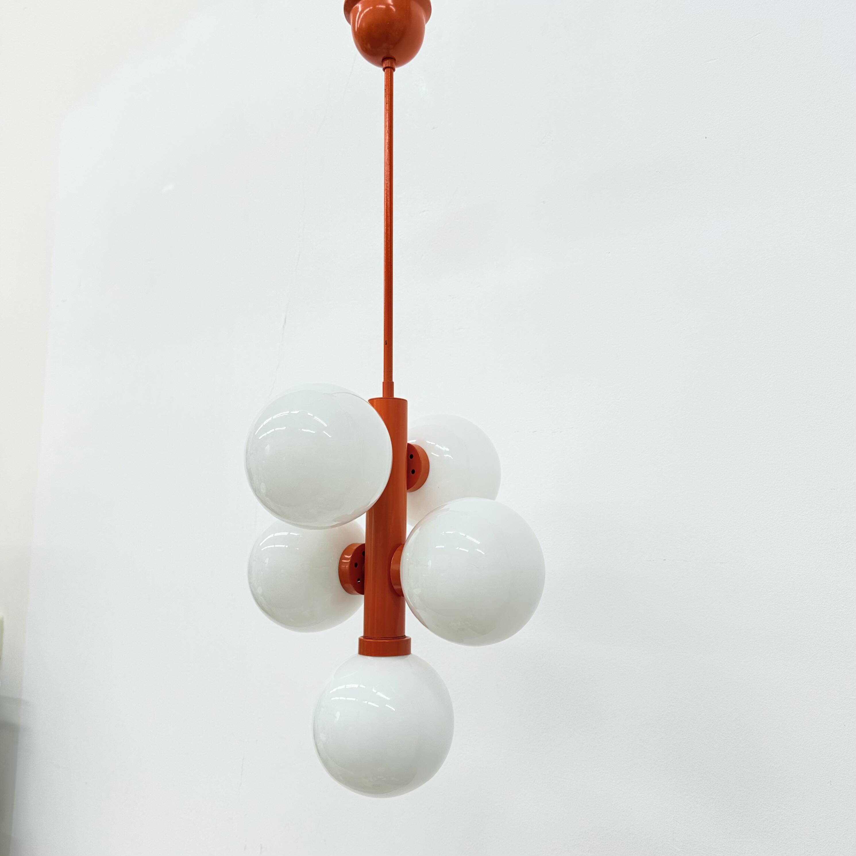 Mid-century atomic sputnik pendant lamp , 1970s