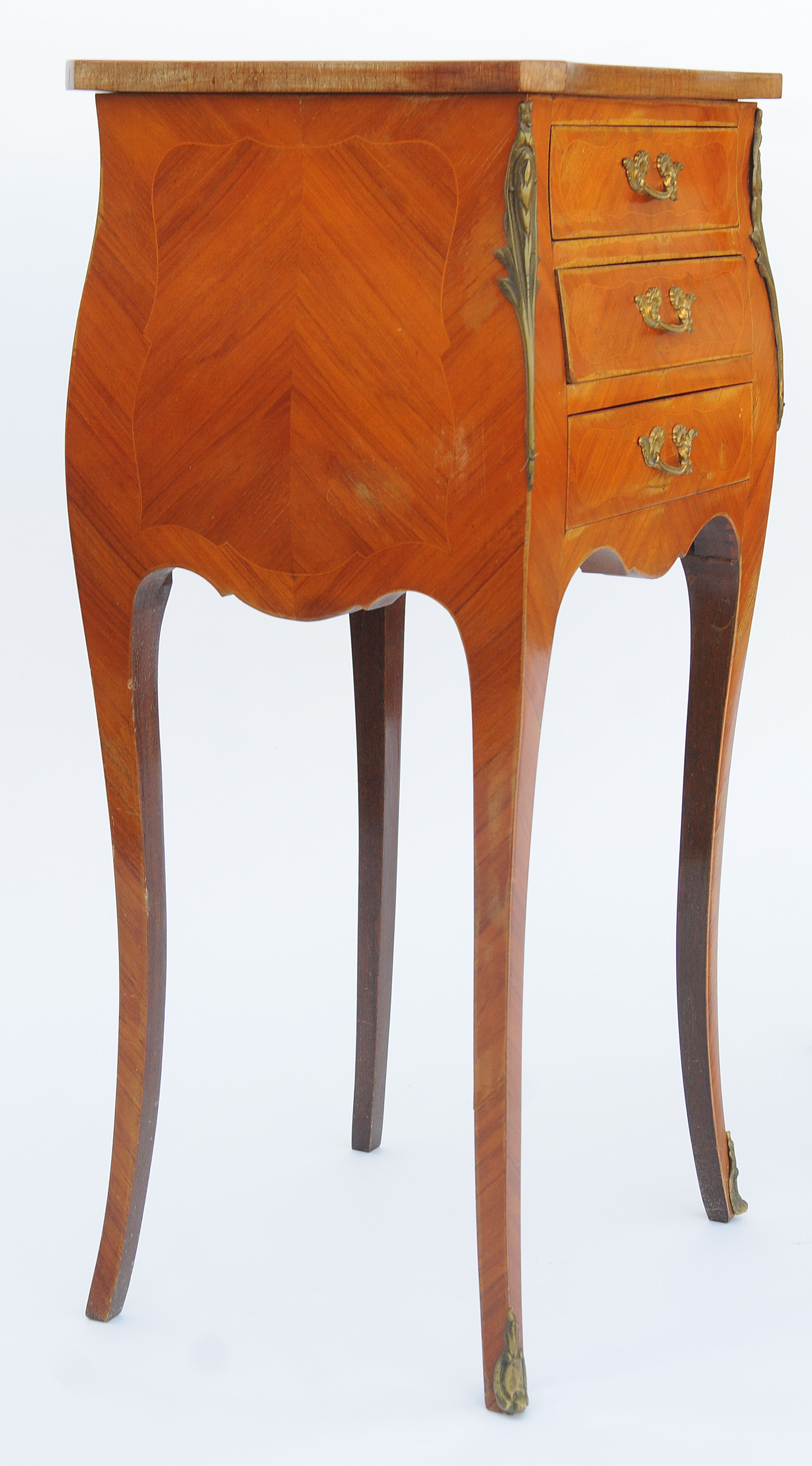 Pair of bedsides in rosewood marquetry