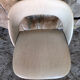 Scandinavian armchair skai white compass wooden vintage