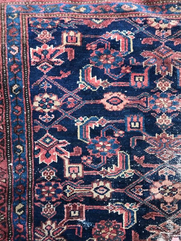 Former carpet Persian Malayer 19th century handmade 94 X 180 CM