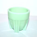 Egg cup – Art Deco cup in light green opaline glass