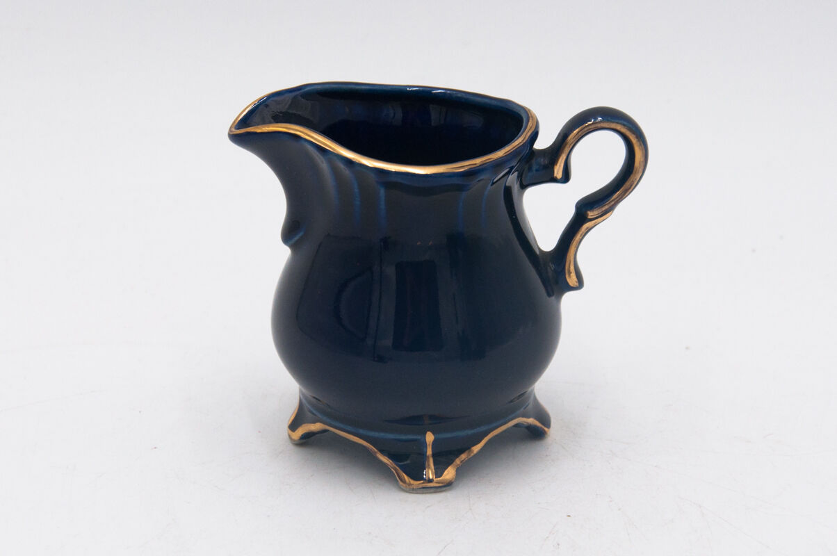 Coffee service, cobalt porcelite, Pruszków, 1960s
