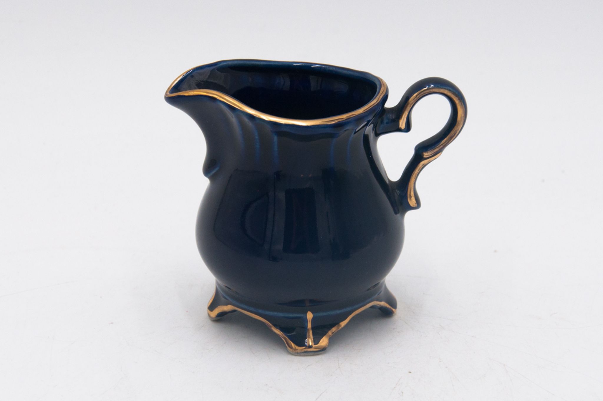 Coffee service, cobalt porcelite, Pruszków, 1960s