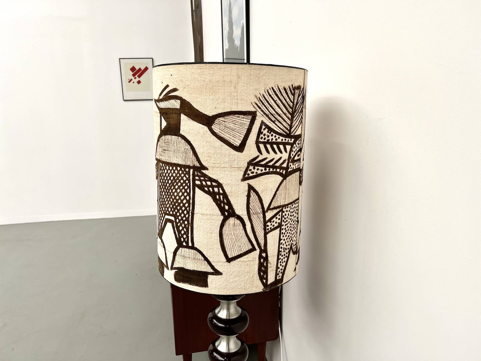 Modernist aluminum floor lamp