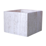 Cache pot in travertine, 70s