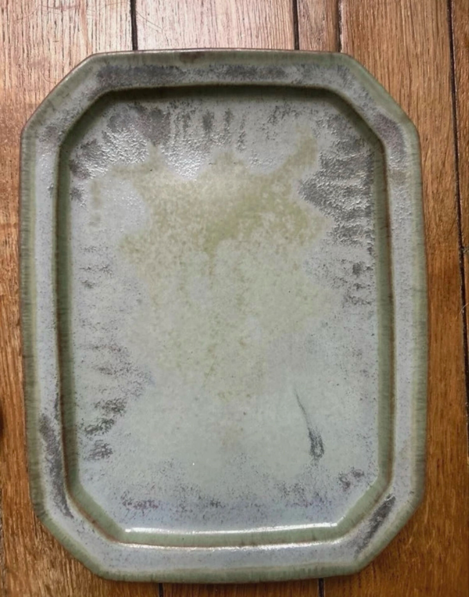 Set of 4 cups and 1 signed brutalist tray.