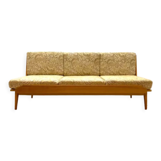 Interier Prahà Ash Sofa Bed Renovation Possible, Vintage Czech 1960s