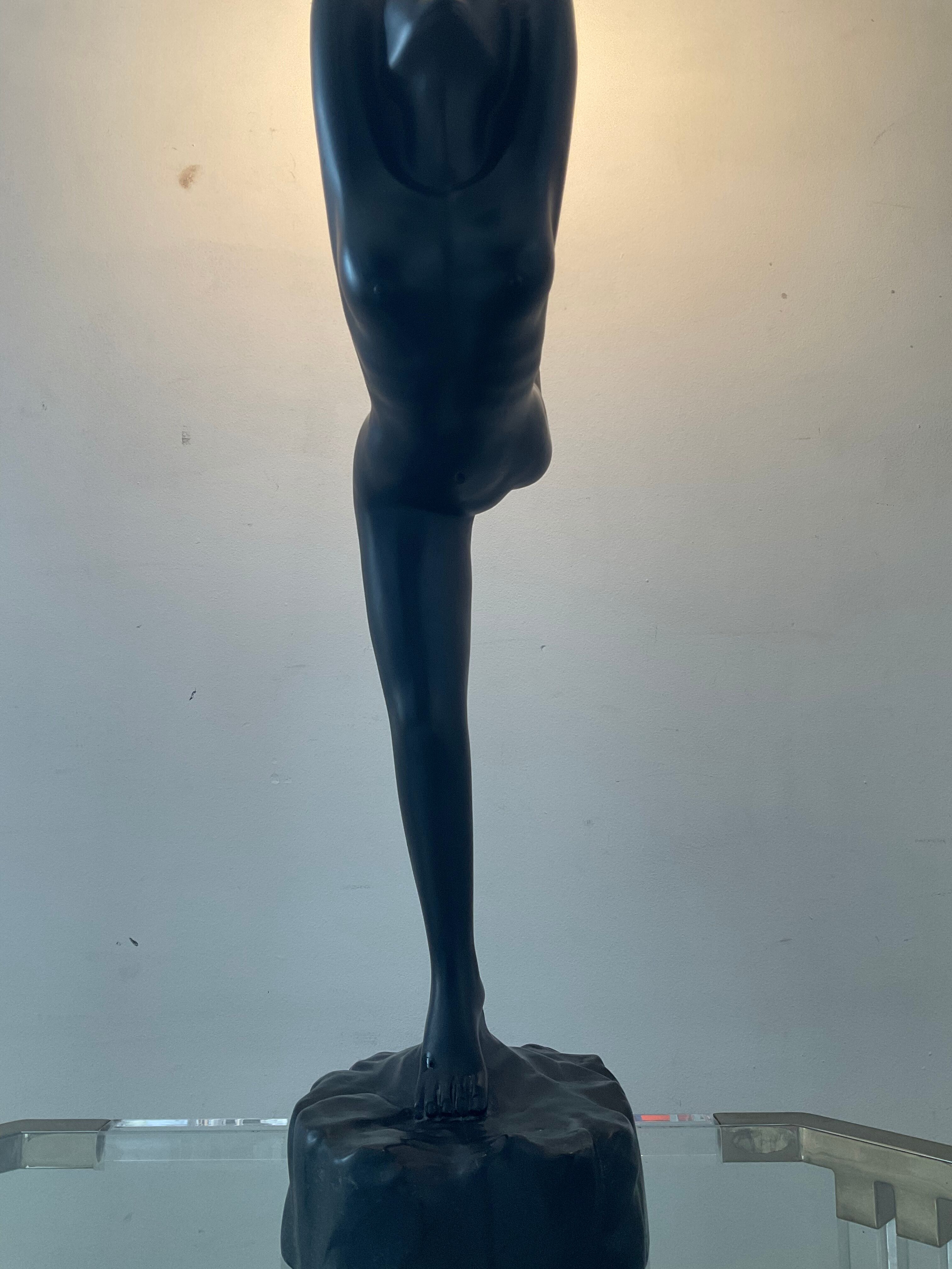 Vintage lamp Dancer of the 70s-80s Art Deco style