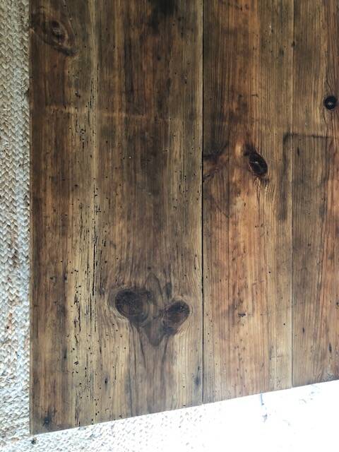 Wooden farmhouse coffee table