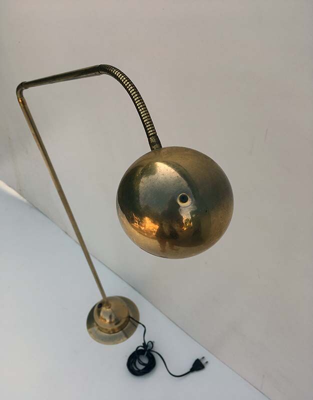 Brass floor lamp