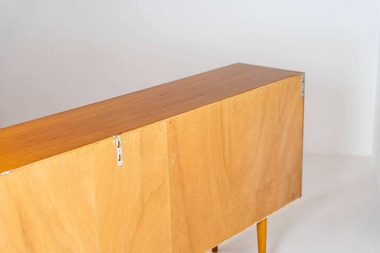 Sideboard with glass doors by CFC Silkeborg (Denmark, 1960s).