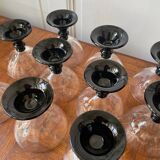 Set of 12 retro dessert cups