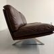 De Sede DS31 vintage leather 3-seater canapé banquette from the 1970s.