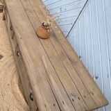 Large antique farmhouse coffee table with a chic country feel