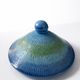 Covered vase Londi for Bitossi, Rimini Blue, ceramic, Italy, 1960