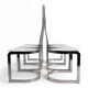 Ensemble de 6 chaises de salle à manger Allmilmö postmodernes, 1980