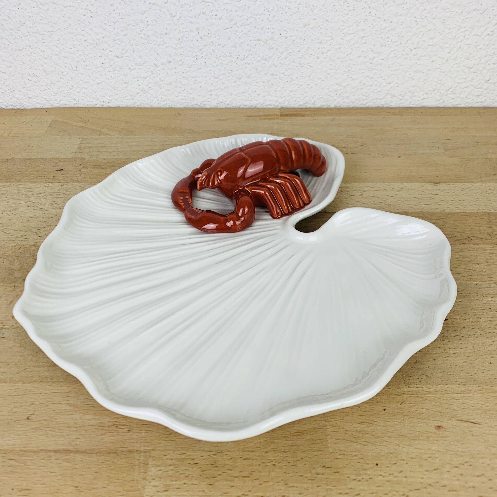Italian ceramic crayfish dish Baretonni Nove