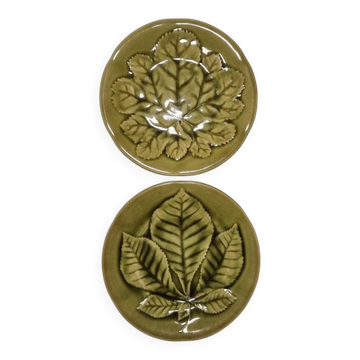 Pair of earthenware plates