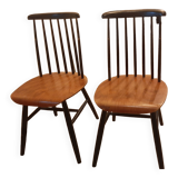 Set of 2 original signed Scandinavian chairs