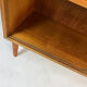 Cabinet d'exposition en teck des années 60, haut, étagère, commode vintage des années 70.