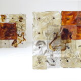 Appliques Venini patchwork années '70 verre