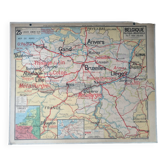 Old Vidal Lablache map: Belgium.