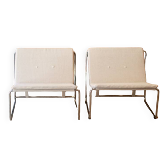 Claude Courtecuisse, pair of “Apollo” armchairs