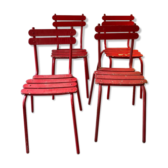 Four bistro chairs