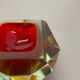 Murano glass sommerso diamond bowl ashtray element by flavio poli, italy, 1970s