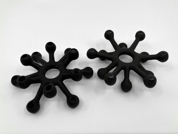 Bougeoirs chandeliers ''the spider'' en fonte • Dansk Designs • 1962