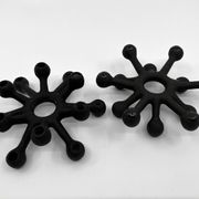 "The Spider" Cast Iron Candlesticks • Dansk Designs • 1962