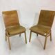 Pair of vintage by Roland Rainer plywood chairs