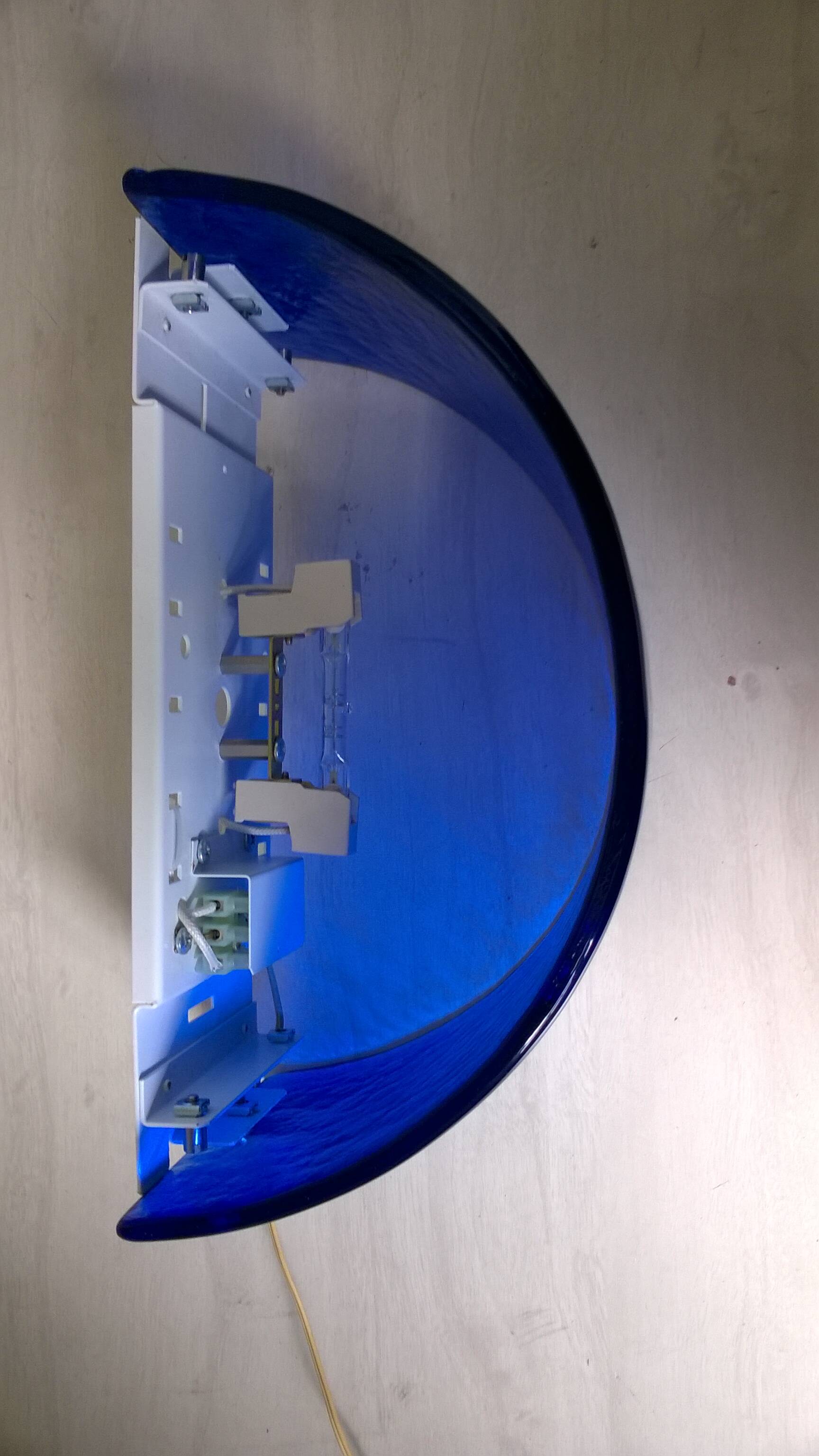 Vintage blue glass wall lights (Murano style)