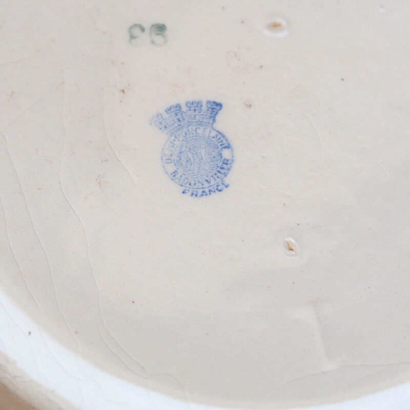 Soupière en porcelaine fleurs bleues badonviller
