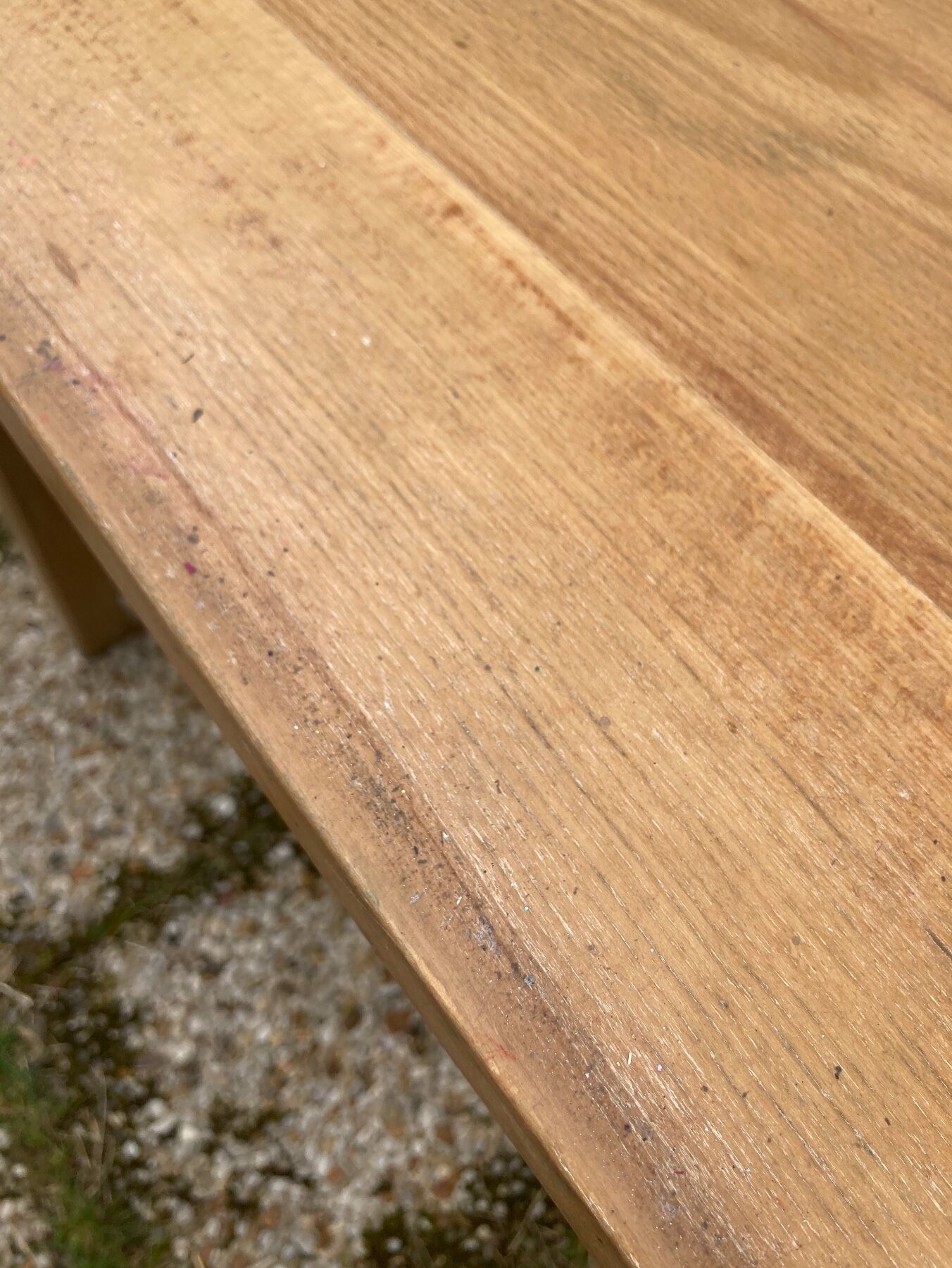 Antique solid wood desk