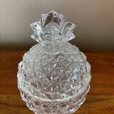 Crystal pineapple sugar bowl