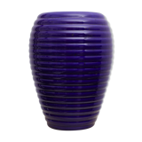 Blue Ceramic Vase - layered ring shape