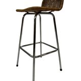 Ensemble de 4 tabourets de bar vintage Dirk van Sliedregt Rohe Noordwolde 1960