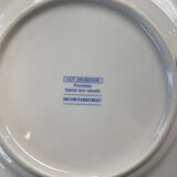 6 assiettes à dessert vichy bleu
