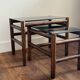 Vintage rattan tables
