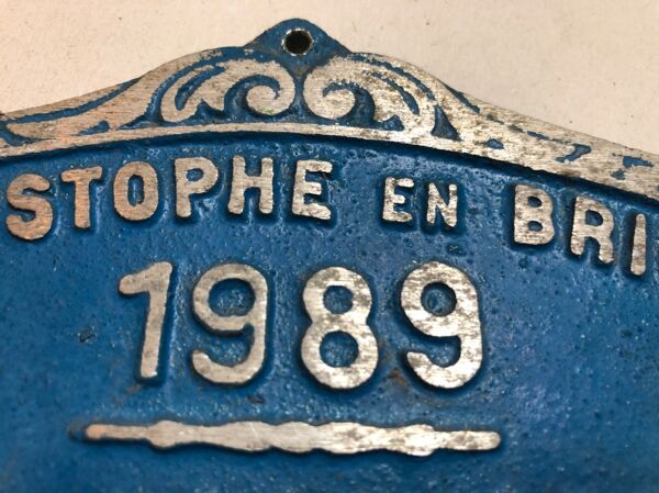 Plaque Concours Agricole Saint Christophe en Brionnais 1989