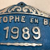 Plaque Competition Agricole Saint Christophe in Brionnais 1989